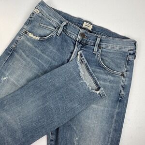 Citizens Of Humanity Jeans Womens Size 27 Distressed Destroyed Light Wash Grunge